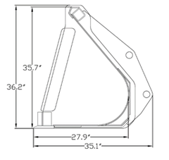 General Purpose Bucket for Industrial Loaders & Tractor Loader Backhoes