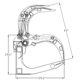 Grapple Severe Xtreme Duty Root Grapple (Rubber Tire/Rubber Track up to 130hp)
