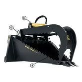 Grapple Stump Buckets Construction Attachments