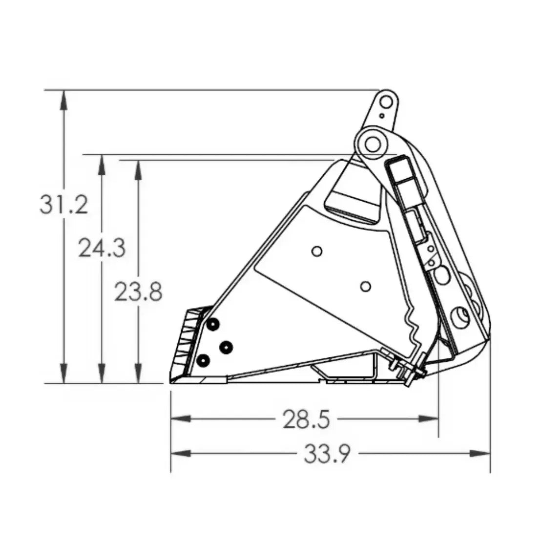 4-N-1 Multi Purpose Bucket Severe Xtreme Duty HIGH CAPACITY 80"-84" Construction Attachments