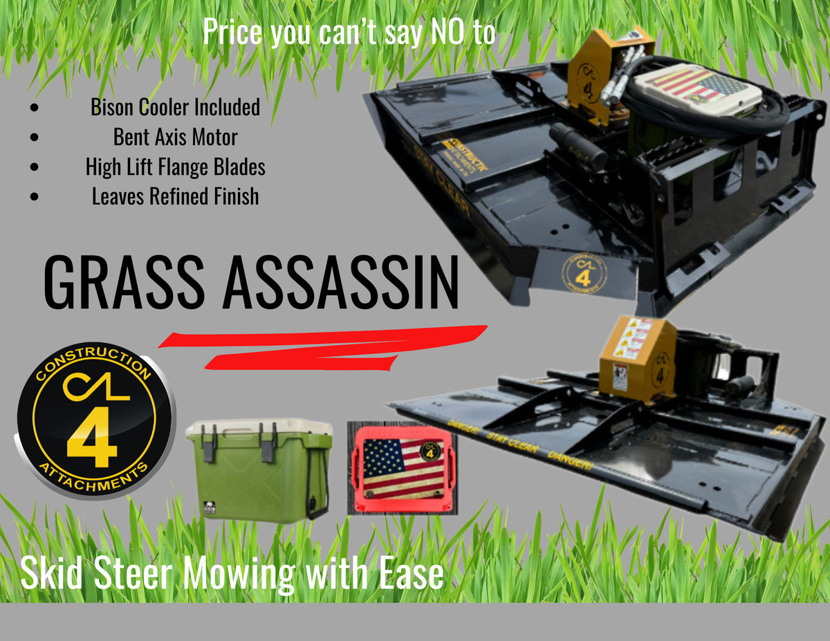 Skid Steer Grass Assassin- Mower