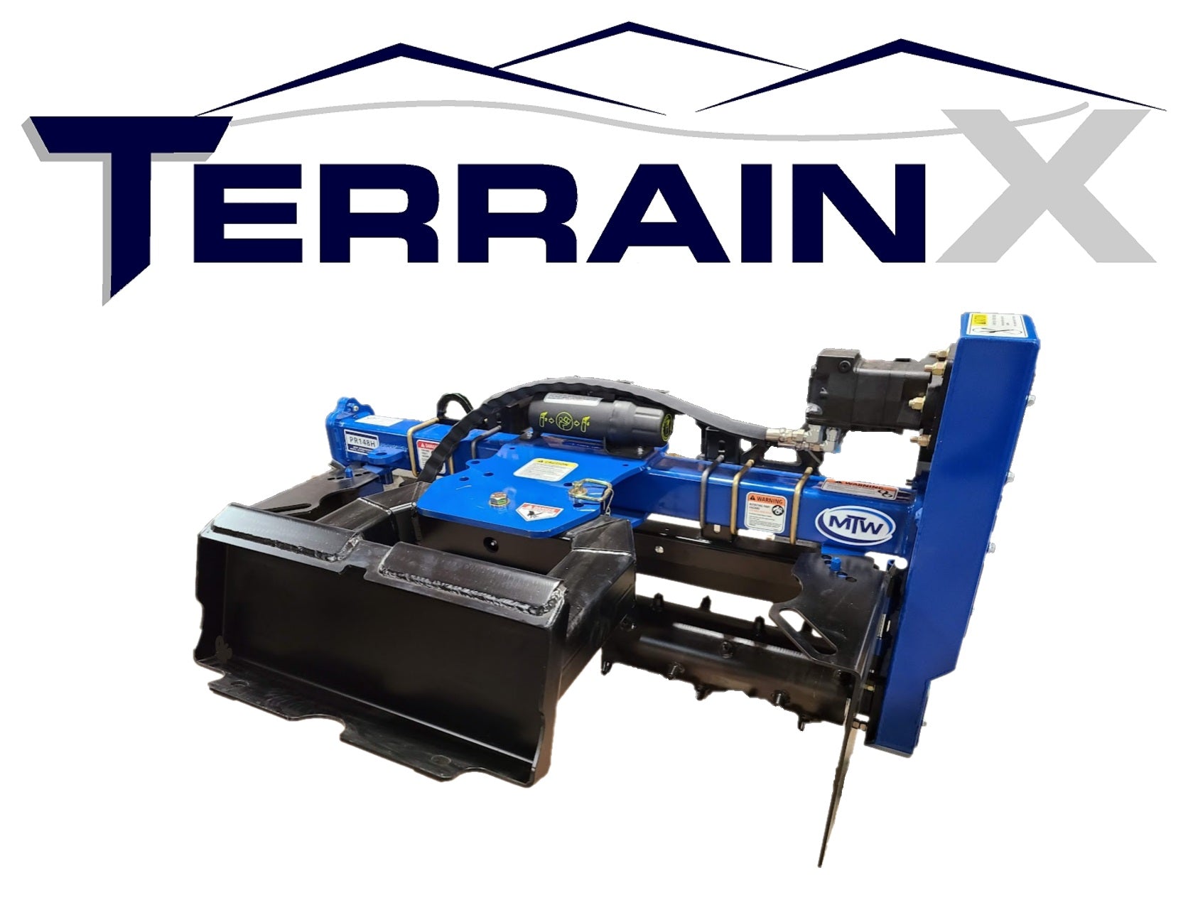 48” Skid Steer Power Rake – Terrain X Series- MT Bobcat Hitch MTW