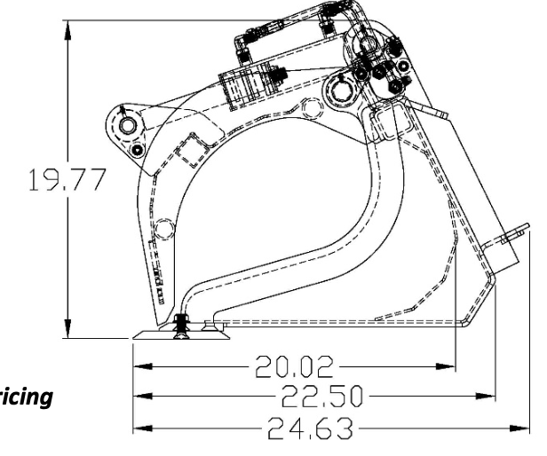 MINI Skid Steer Grapple Bucket