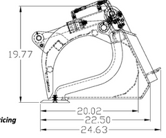 MINI Skid Steer Grapple Bucket