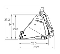 4-N-1 Multi Purpose Bucket Severe Xtreme Duty HIGH CAPACITY 80"-84" (Copy)