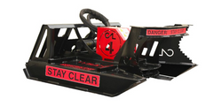 HYDRAULIC ROTARY BRUSH CUTTER FOR MINI SKID STEERS (10-18 GPM)