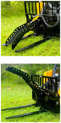 T-Rex Pallet Fork Grapple Attachment – 55" Opening | 3,000 PSI Hydraulic Clamp Bad Ass Attachments