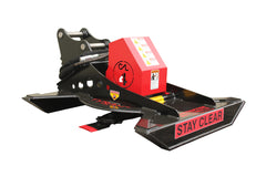 Brush Cutter 48" Mini Excavator  Pin-On Hitch with Pins and Locking Collars