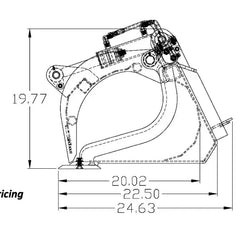 MINI Skid Steer Grapple Bucket Construction Attachments