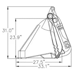4-N-1 Multi Purpose Bucket Xtreme Duty High Capacity Construction Attachments