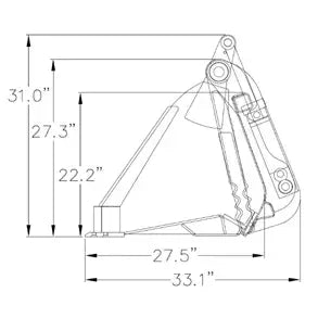 4-N-1 Multi Purpose Bucket Xtreme Duty Low Profile Construction Attachments