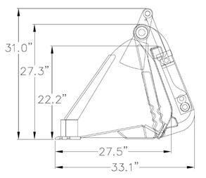 4-N-1 Multi Purpose Bucket Xtreme Duty Low Profile