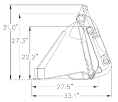 4-N-1 Multi Purpose Bucket Xtreme Duty Low Profile