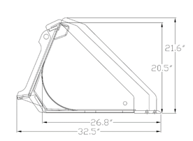 General Purpose Bucket Xtreme Duty Standard Bottom Low Profile