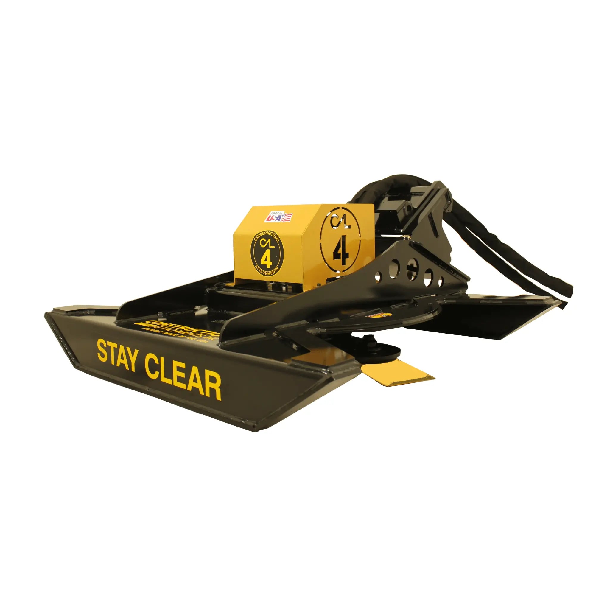 Excavator Brush Cutter 42" Mini Excavator Pin-On Hitch with Pins and Locking Collars Construction Attachments