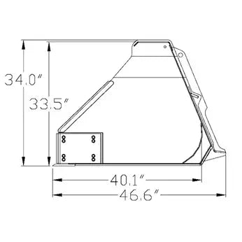 General Purpose Bucket Agricultural High Capacity Litter Bucket Construction Attachments