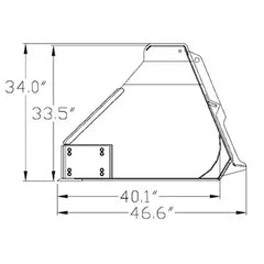 General Purpose Bucket Agricultural High Capacity Litter Bucket Construction Attachments