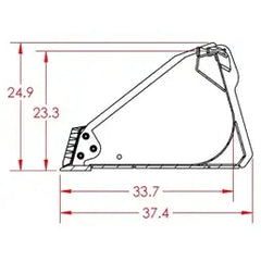 General Purpose Buckets Ultra Duty Construction Attachments