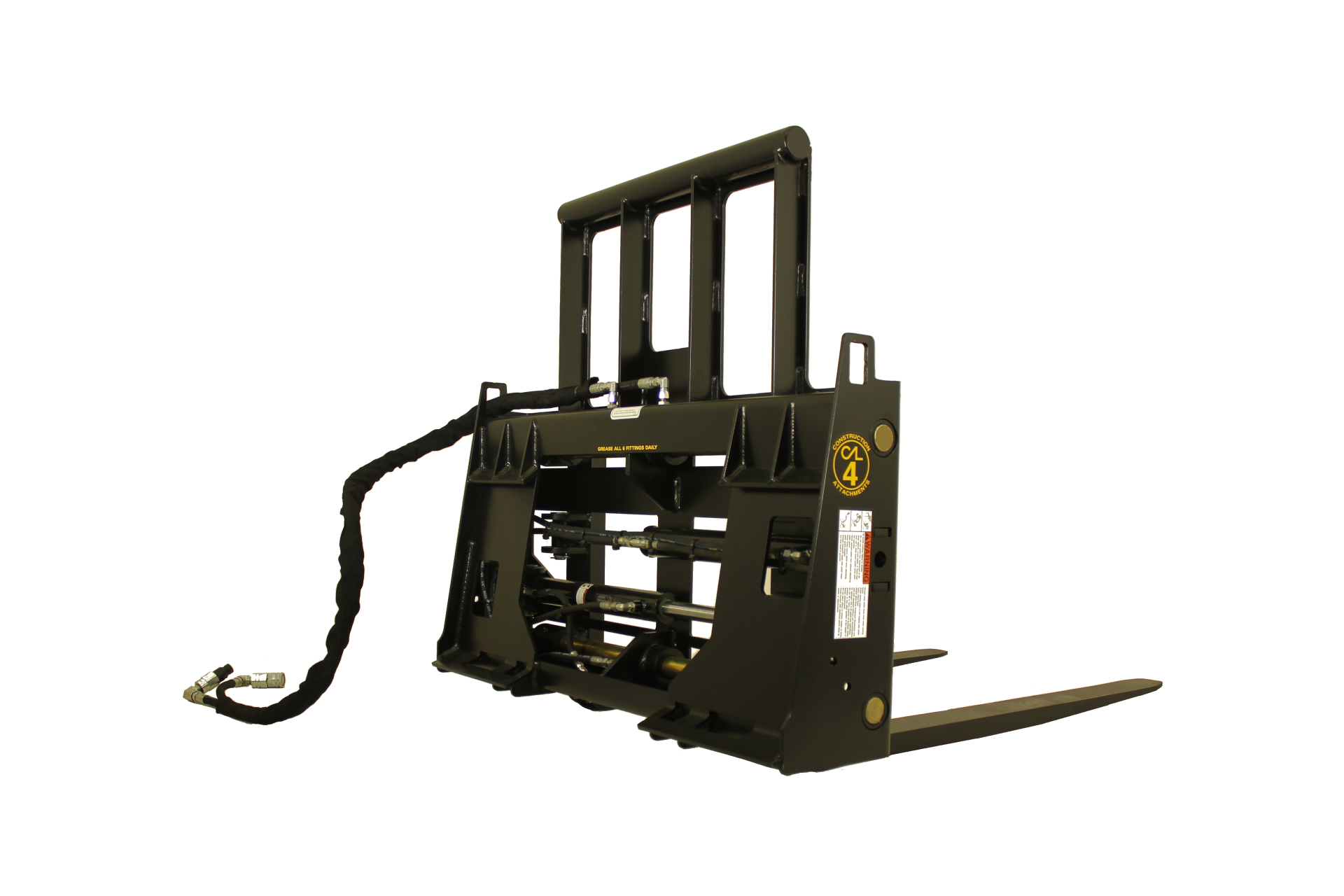 Heavy Lift Hydraulic Pallet Forks for Skid Steers Loaders & Tractors