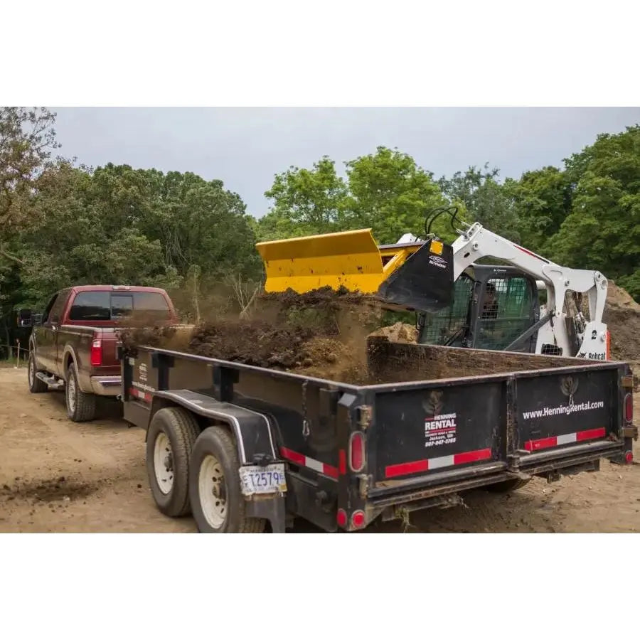 Skid Steer Push Off Ejector Buckets Hitch Doc